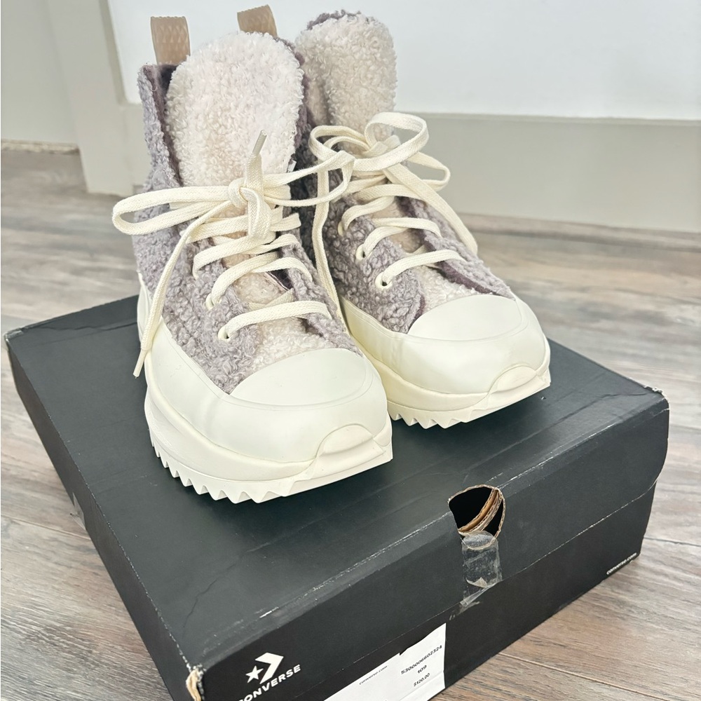 Converse Run Star Hike Sherpa High Top Sneakers Size 7.5 - Brand New with Box - Picture 7 of 7